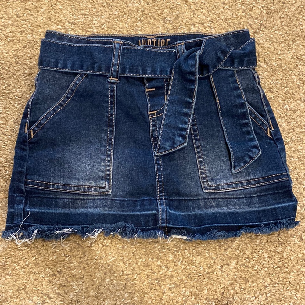 Justice Denim Belted MiniSkort Size 6